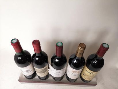 null 5 bouteilles BORDEAUX DIVERS - A VENDRE EN L'ETAT 1 CHÂTEAU MALARTIC-LAGRAVIÈRE...